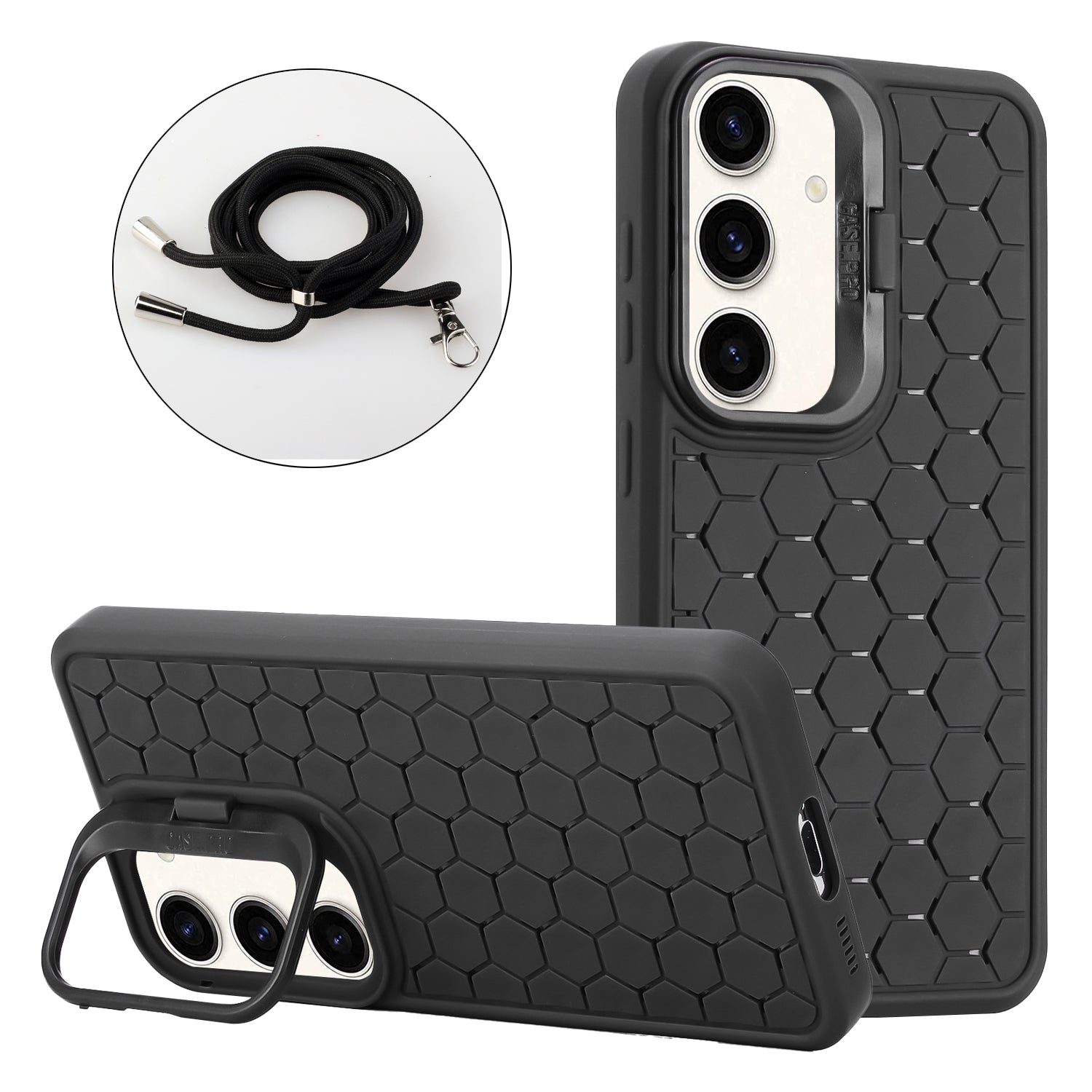 For Samsung Galaxy A14 4G / 5G Case TPU Cooling Phone Cover with Kickstand / Lanyard For Samsung Galaxy A14 4G / 5G Case TPU Cooling Phone Cover with Kickstand / Lanyard